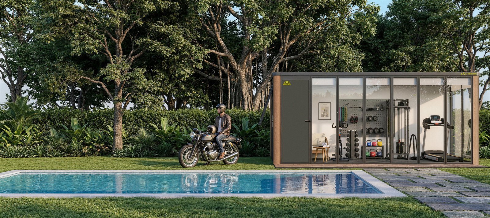 Garden Seven — outdoor garden studio poolside